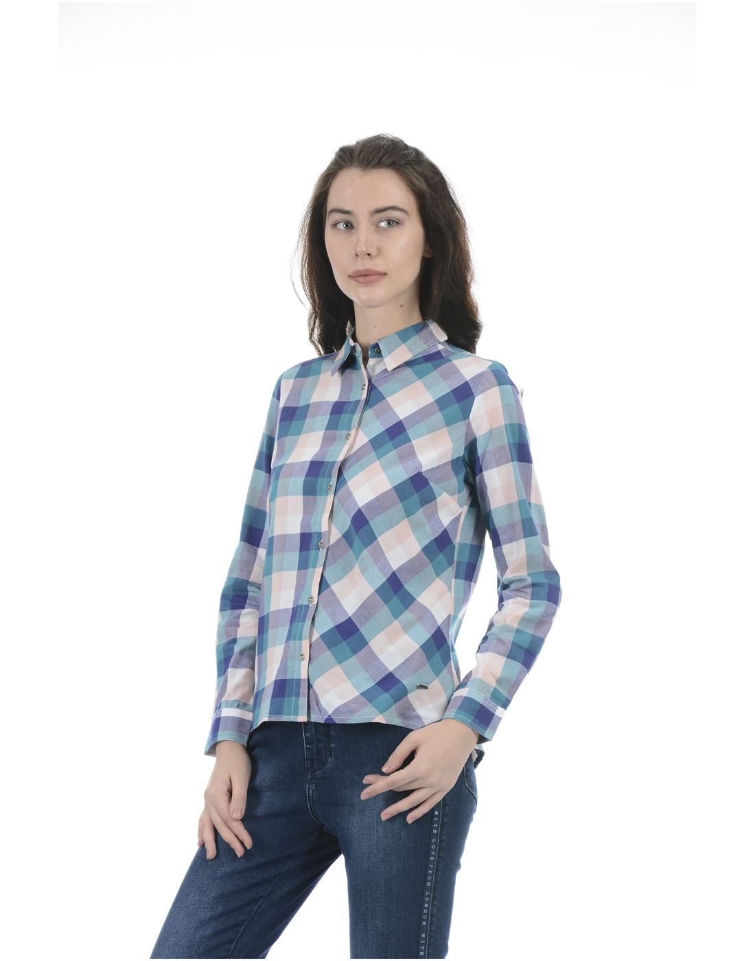 Pepe Jeans Women Casual Wear Multicolor Checkered Shirt